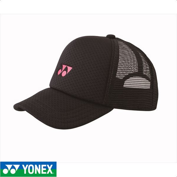 [YONEX]ヨネックス男女兼用テニスヘッドウェアユニメッシュキャップ(40007)(181)ブラック/ピンク