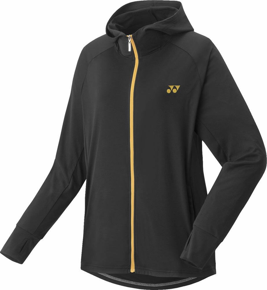 [YONEX]ヨネックスウィメンズニットウォームアップパーカー(57076)(007)ブラック