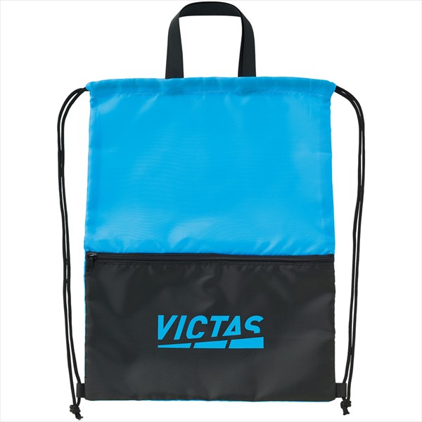 【1点までメール便可】[VICTAS]ヴィクタス卓球バッグプレイロゴ ジムサック(682102)(5100)ターコイズ