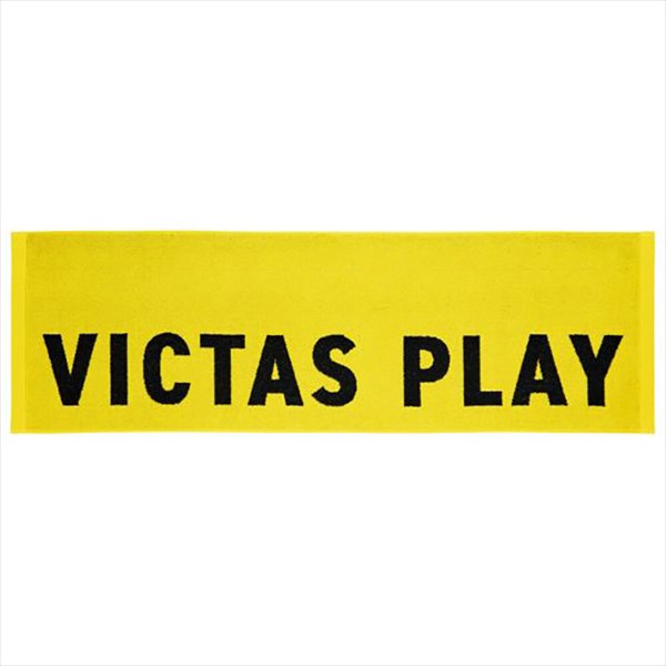 [VICTAS]ヴィクタス卓球アクセサリーバイカラーテキストロゴスポーツタオル(692201)(3000)イエロー(4)
