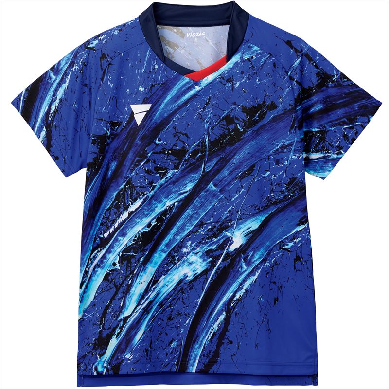 【1点までメール便可】[VICTAS]ヴィクタス男女兼用ゲームシャツV-OGS418(512406)(5000)ブルー