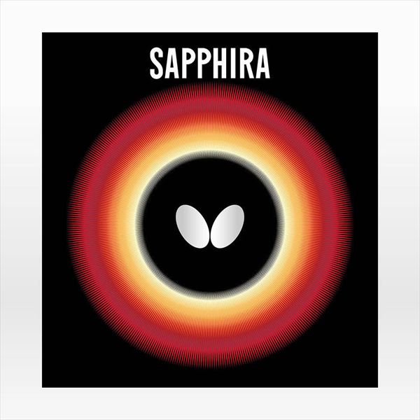 【メール便】[Butterfly]バタフライ裏ソフトラバー『赤』サフィーラ(05540)(006)