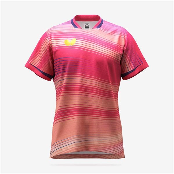 【1点までメール便可】[Butterfly]バタフライ男女兼用プラクティスシャツエリスター11・シャツ(46510)(..