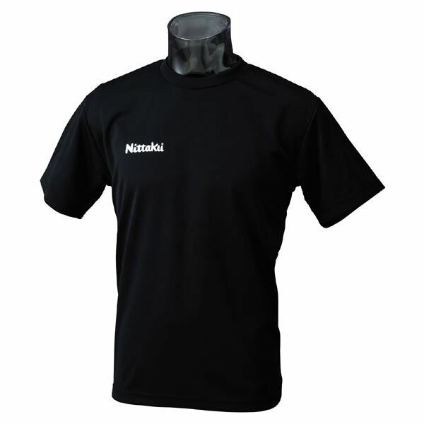 ニッタクプラクティスシャツ(ジュニアから大人まで)ドライTシャツ(NX-2062)(71)ブラック
