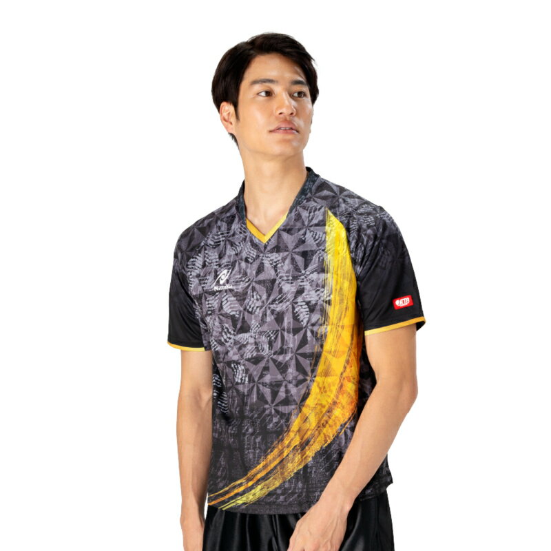 【1点までメール便可】[Nittaku]ニッタク男女兼用ゲームシャツスカイユニティーシャツ(NW-2216)(71)ブ..