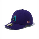 [NEW ERA]ニューエラLP 59FIFTY クーパーズタウン アリゾナ・ダイヤモンドバックス(13561971)パープル × チームカラー