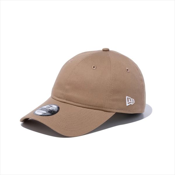 [NEW ERA]ニューエラ9TWENTY ロングバイザー ノンウォッシュコットン ベーシック(14525071)カーキ × ホワイト