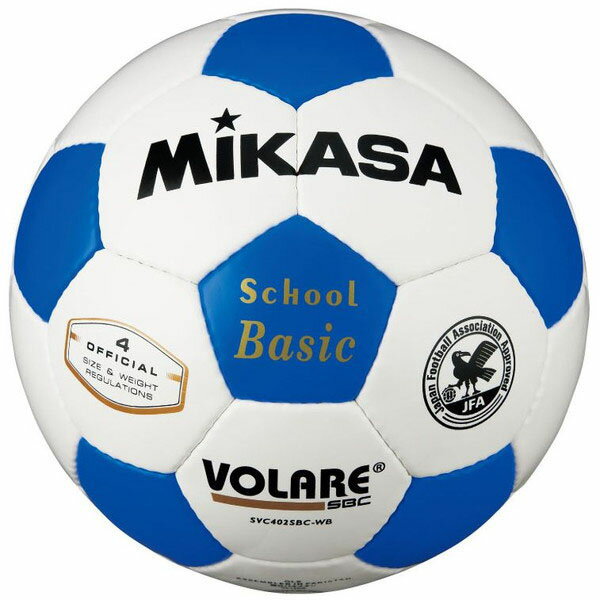 Mikasa ミカササッカーボール 検定球 4号球(SVC402SBCWB)ホワイト/ブルー