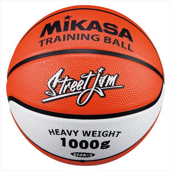 [MIKASA]ミカサゴムバスケットボール重量5号球 トレーニング用(B5JMTR-O)オレンジ/ホワイトのサムネイル