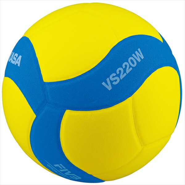 [MIKASA]ミカサスマイルバレーボール5号練習球 重量220g(VS220W-Y-BL)イエロー/ブルー