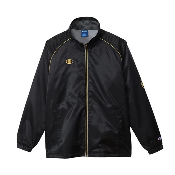 Champion ジャージ セットアップ 黒金 ゴールド でかロゴ M フード - メルカリ