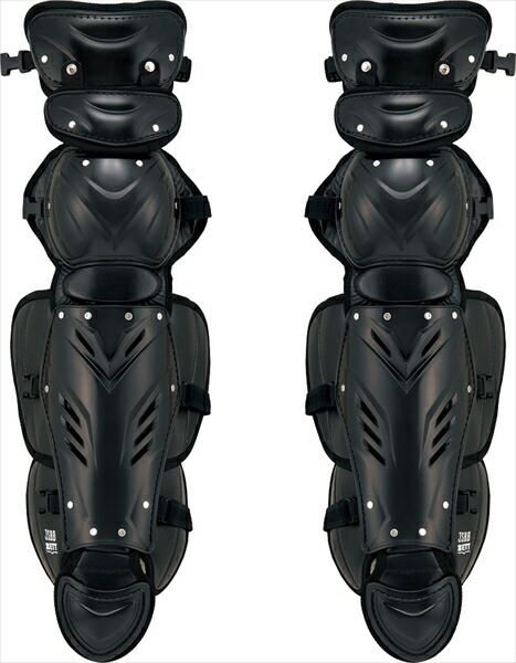 [ZETT]ゼットキャッチャーズギア軟式用キャッチャーレガーツ(BLL3295)(1900)ブラック