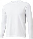 [ZETT]ゼットクルーネック 長袖 ライトフィットアンダーシャツ(BO8910)(1100)ホワイト