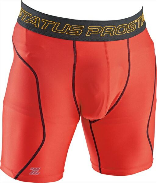 [ZETT]ゼットPCWスライディングパンツ(BP47)(6419)レッド/ブラック