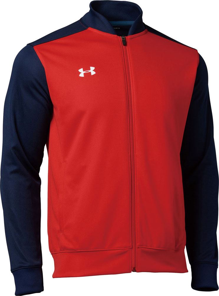 [UNDER ARMOUR]アンダーアーマーUA チーム ウォームアップ ジャケット(1314108)(410)ミッドナイトネイビー/レッド/ホワイト