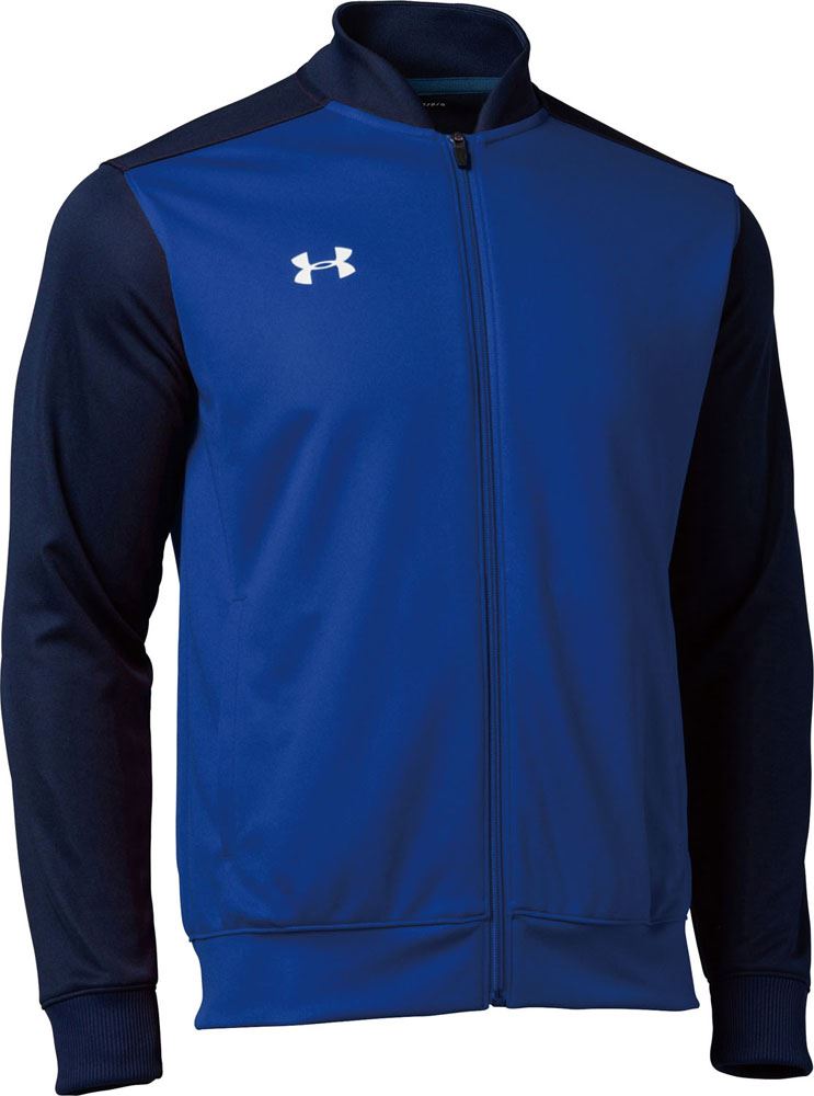 [UNDER ARMOUR]アンダーアーマーUA チーム ウォームアップ ジャケット(1314108)(412)ミッドナイトネイビー/Jロイヤル/ホワイト