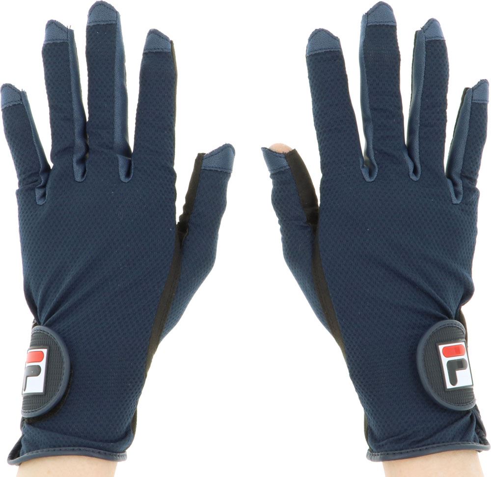 [FILA]フィラテニス用グローブ 穴なし(FL27711)(20)フィラネイビー