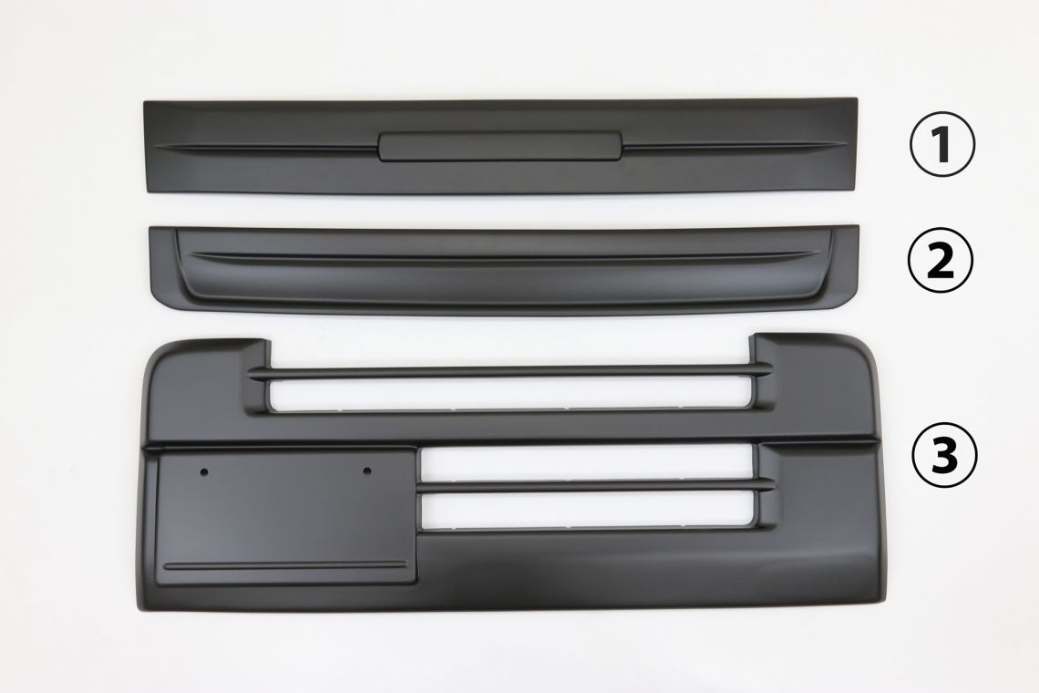 【要在庫確認】ボンネット グリル バンパー ガーニッシュ 3点セット スズキ エブリィ バン DA17V シル..