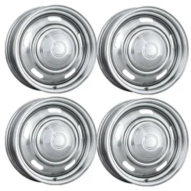 エムブロ オールドカントリー スチールホイール 軽自動車用 1台分 14インチ +43 4.5J 100-4H ハブ軽用 67.0φ クローム 4本1台分 ホイール