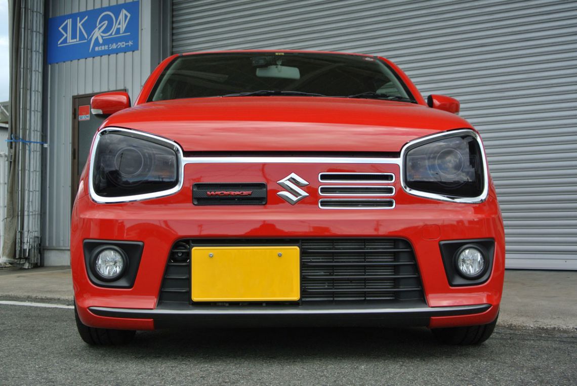 アルトターボRS　アルトワークス　HA36S ヘッドライトカバー　ダークスモーク　シルクロード