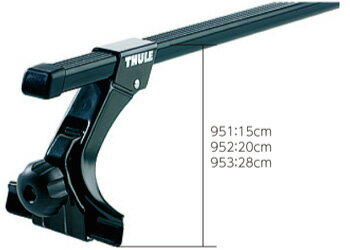 THULE スーリー ライトエースバン　ハイルーフ車用 H8/10〜 CR42V、 52V 953　7124　ルーフキャリアベース　キャリア　ルーフベース