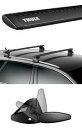 【送料無料】THULE スーリー ハイラックス Wキャブ GUN125 7105 7114B 135cm 5003 スーリー ウイングバーEVO ブラック プロテクションシート付 キャリアベース