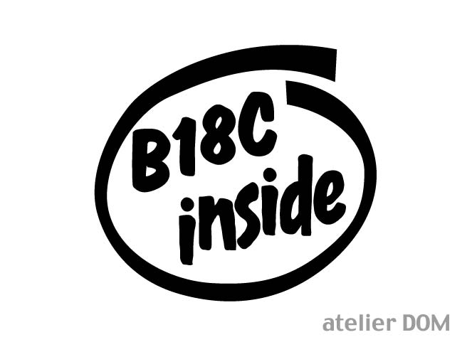 INSIDEステッカーB18Cインサイドインテグラ DC2 DB8