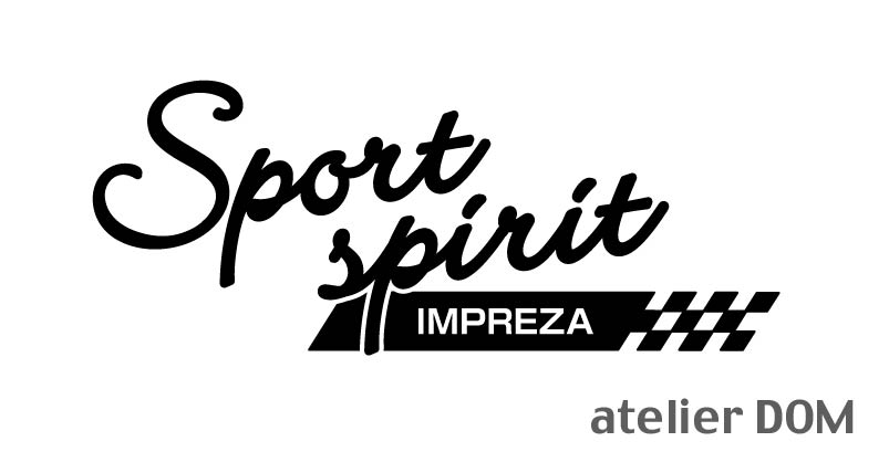 アトリエDOMSport spiritインプレッサ ステッカーSサイズGC GD GF GG GH GP GJ GR GV GT GK