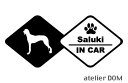 [犬のステッカー]『DOG STICKER』ドッグステッカーサルーキーIN CAR