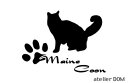 少し大きめのキャット猫ステッカーメインクーン Aタイプ