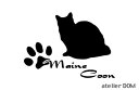 少し大きめのキャット猫ステッカーメインクーン Bタイプ