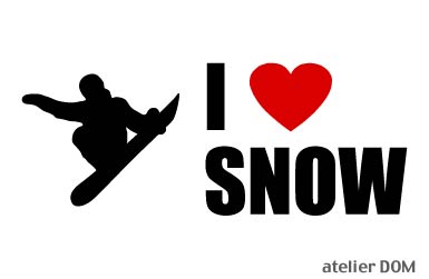 I LOVE SNOW ステッカースノーボード3(Lサイズ) I LOVE SNOW ステッカースノーボード3(Lサイズ)
