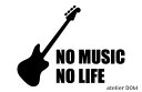 NO MUSIC NO LIFE ステッカー ジャガーベースタイプ (Sサイズ)