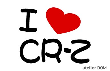 I LOVECR-Zまるもじステッカー