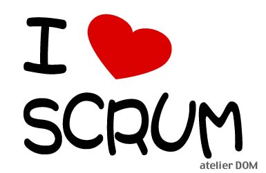 I LOVE SCRUMスクラムまるもじステッカー