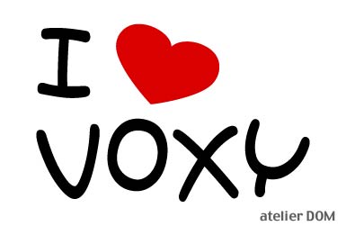 I LOVE VOXYヴォクシーまるもじステッカー