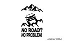 ランドクルーザープラド 150 前期 オフロード ステッカーNO ROAD? NO PROBLEM!ランドクルーザー ランクル プラド 150系(2)