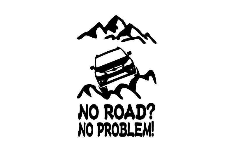 スバル XV GP7 オフロード ステッカーNO ROAD? NO PROBLEM!