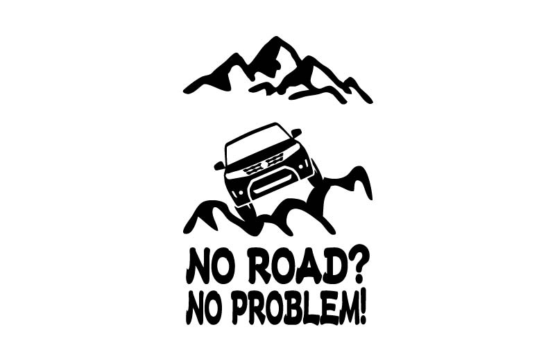 エスクード YEA1S オフロード ステッカーNO ROAD? NO PROBLEM!