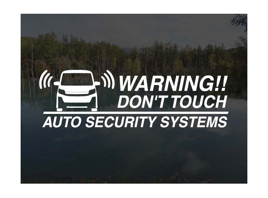 ノア 80系 Si G's GRスポーツ用セキュリティーステッカー3枚セット[ゆうパケット送料無料]アトリエDOMオリジナル[職人手作り]