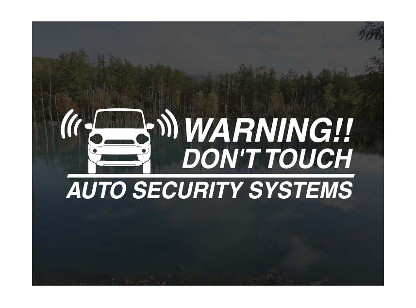 ハスラー MR31S MR41S用セキュリティーステッカー3枚セット[ゆうパケット送料無料]アトリエDOMオリジナル[職人手作り]