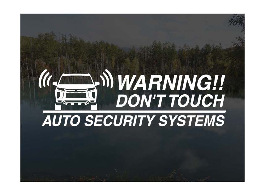 RVR GA4W後期用セキュリティーステッカー3枚セット[ゆうパケット送料無料]アトリエDOMオリジナル[職人手作り]