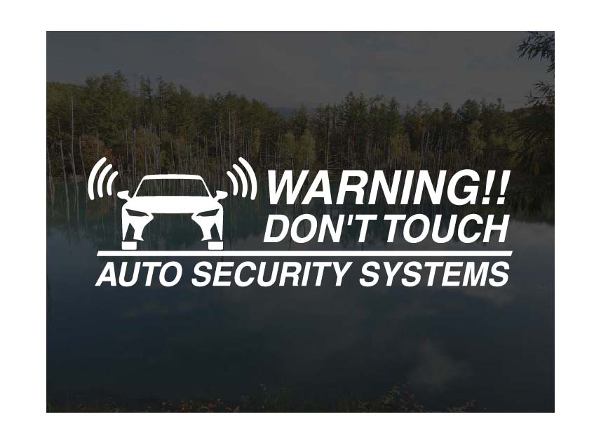 レクサス IS 30/35 後期用セキュリティーステッカー3枚セット[ゆうパケット送料無料]アトリエDOMオリジナル[職人手作り]IS300 IS300h IS350