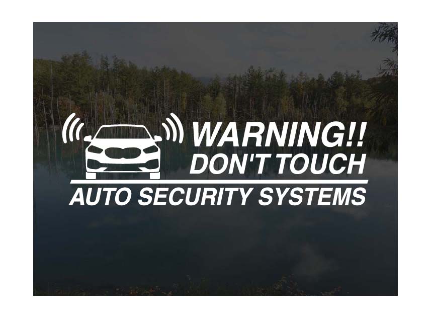 BMW 1シリーズ F40 (1)用セキュリティーステッカー3枚セットアトリエDOMオリジナル[職人手作り](2)