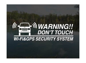 ジムニー JB23用Wi-Fi & GPS セキュリティーステッカー3枚セットアトリエDOMオリジナル[職人手作り]