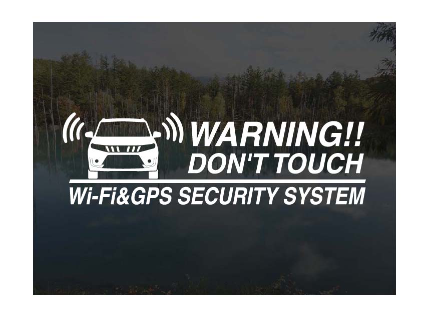 エスクード YEA1S 後期用Wi-Fi & GPS セキュリティーステッカー3枚セットアトリエDOMオリジナル[職人手作り]