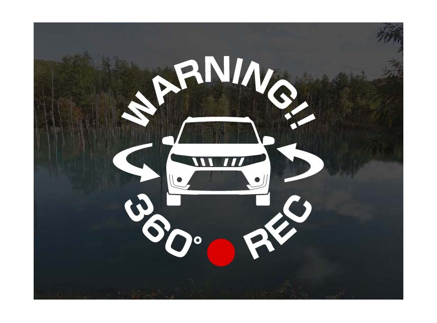 エスクード YEA1S 後期用 360° ドラレコステッカー 7cm×7cm アトリエDOM ドライブレコーダー ステッカ..