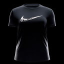ナイキ NIKE ウィメンズ ワン スウッシュ HBR Dri-FIT S/S Tシャツ FV6374-010 レディース ランニング ウエア 半袖 24FA