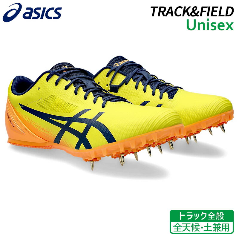 アシックス asics ヒートスプリント13 1093A199-750 ユニセックス 陸上 スパイク 短・中距離用 オールウェザー 土兼用