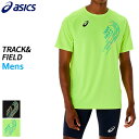 アシックス asics トラック プラクティス グラフィック半袖シャツ 2091A749 メンズ 陸上 ランニング Tシャツ 25SS